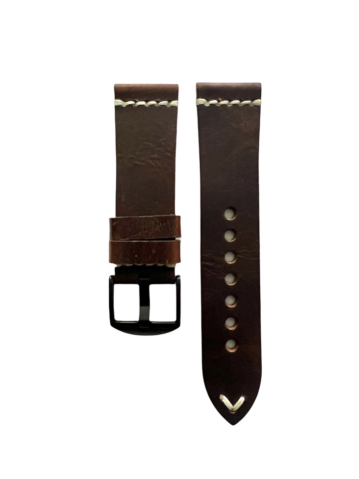 Watch Band Dark Brown Pull-Up Leather