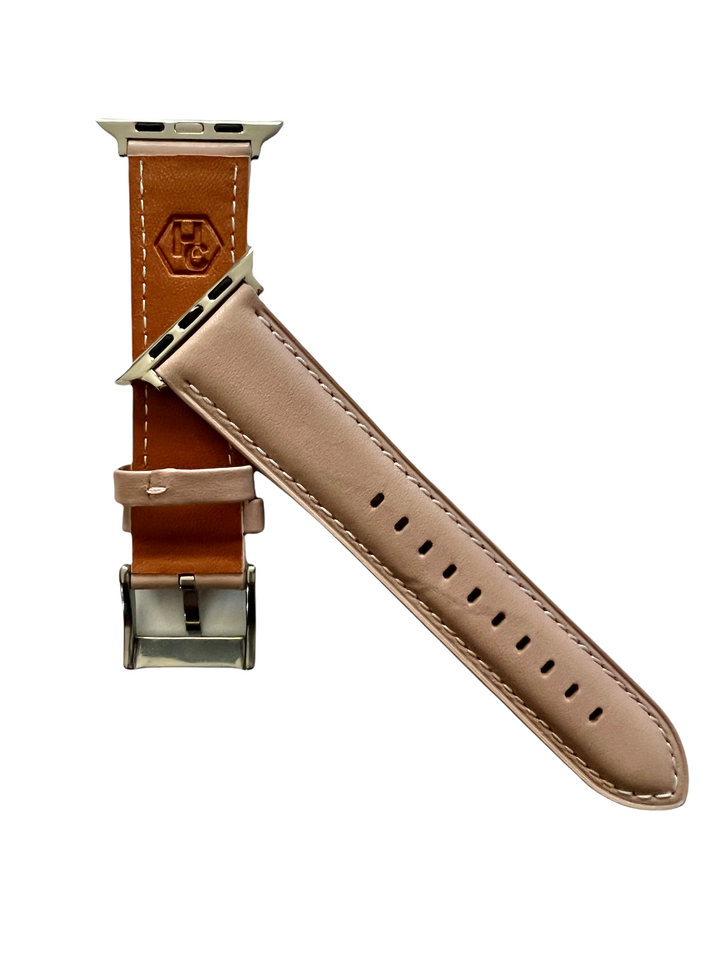 Apple Watch Band Pink Beige Padded