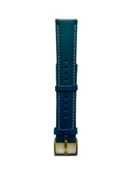 Pink blue leather watch band with quick release bars view 2 - Hedonist Chicago