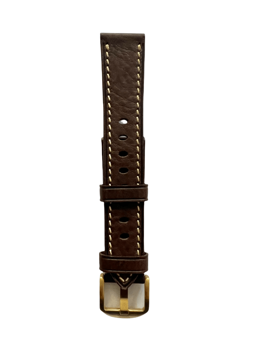 Pink padded leather Apple Watch band â€“ two-piece strap with buckle and holes | Hedonist Chicago
