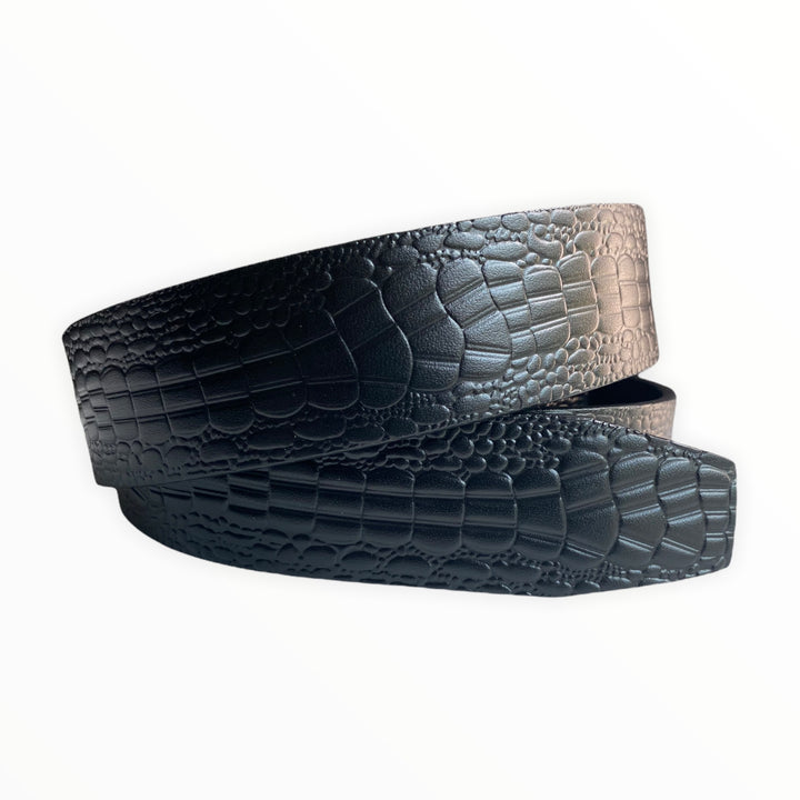 Genuine Leather Black Textured Belt | Hedonist-Style | Chicago