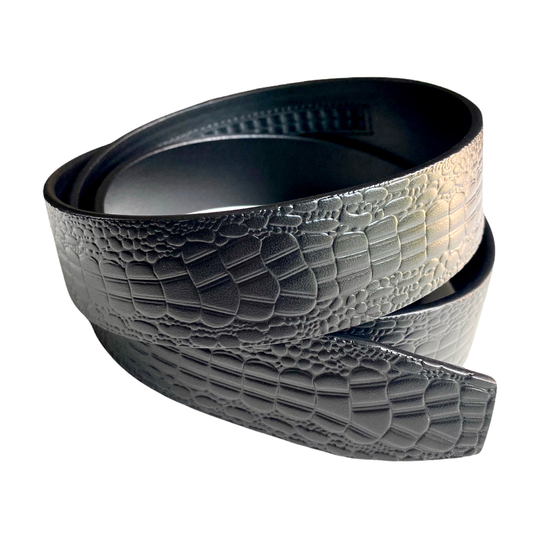 Genuine Leather Black Textured Belt 3 | Hedonist-Style | Chicago