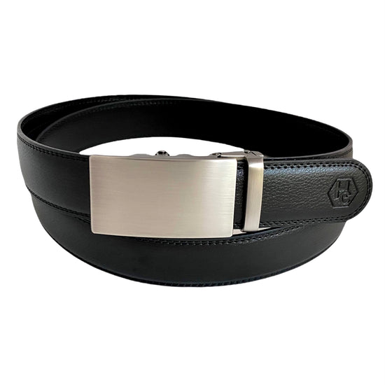 Сustom belt Black Leather Belt 2 | Auto Gun Metal Buckle | Hedonist-Style | Chicago