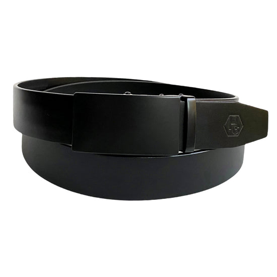 Сustom belt Black Smooth Leather Belt Auto Belt Buckle 1 | Hedonist-Style | Chicago