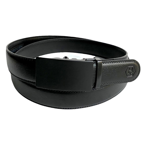 Сustom belt Black Leather Belt Strap Automatic Black Buckle | Hedonist-Style | Chicago