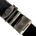 Metal Automatic belt buckle 1.38" , hardware close-up, for ratchet leather belts by Hedonist Chicago