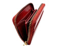 Compact zip wallet and traveler wallet red leather gift set view 3 - Hedonist Chicago