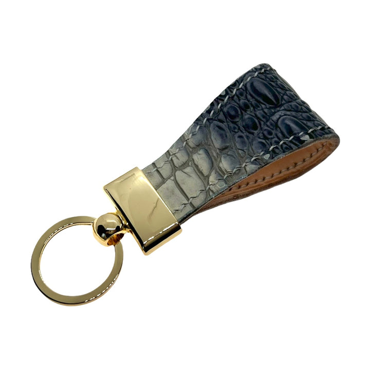 Handmade Leather Key Chain Black