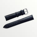 Black genuine leather watch band for women and men view 4 - Hedonist Chicago
