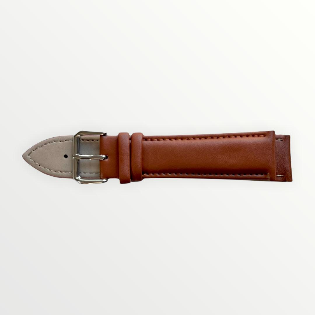 Tan genuine leather watch band for men and women view 7 - Hedonist Chicago