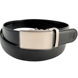 Metal Automatic belt buckle 1.38" , front view, for ratchet leather belts by Hedonist Chicago