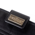 Black leather bifold and traveler wallet gift set by Hedonist Chicago