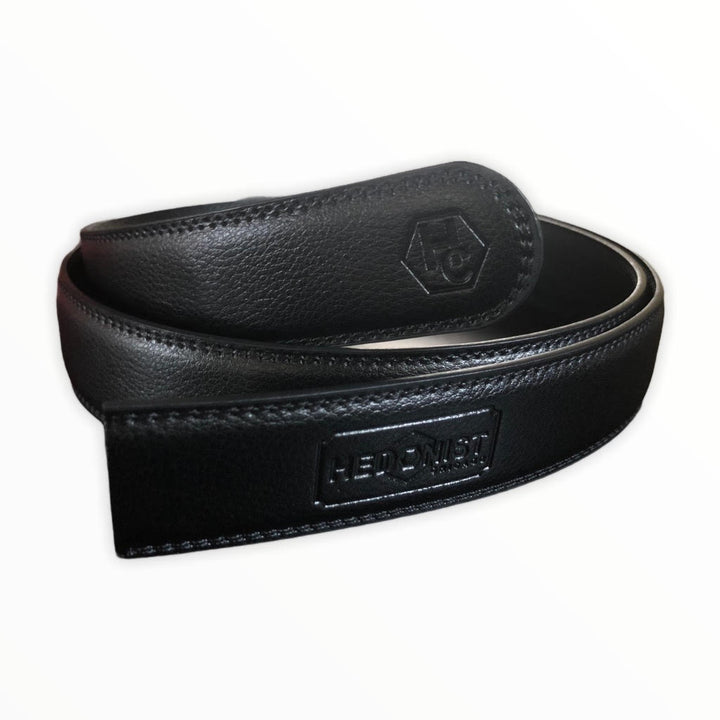 Genuine Black Leather Belt Strap | Hedonist-Style | Chicago