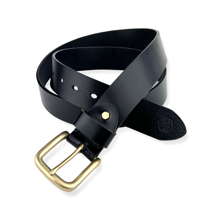 1.55" Extra Durable Genuine Leather Strap Black And 1.55" Extra Durable Buckle 02