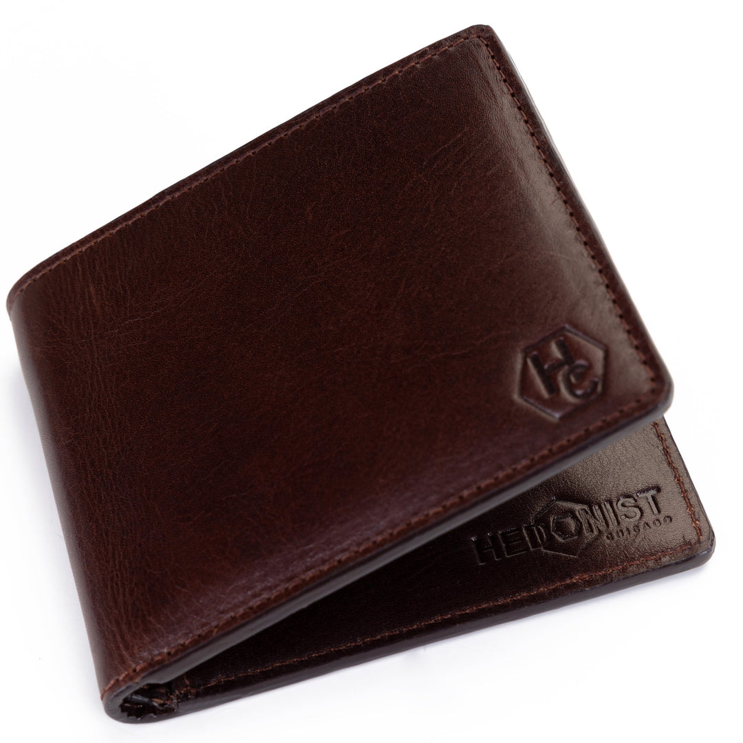 Dark Brown Leather Classic Wallet for Men - timeless design