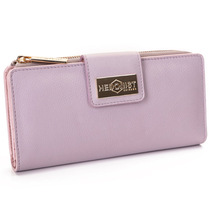 Pink Travel Leather Wallet for Women | Hedonist Chicago