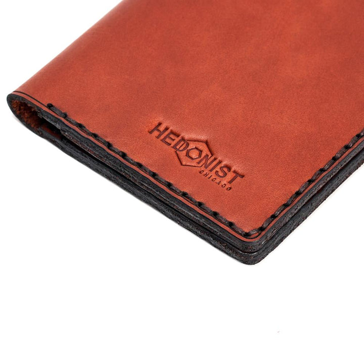 Handmade Leather Passport Case Red Brick Nice | Hedonist Chicago