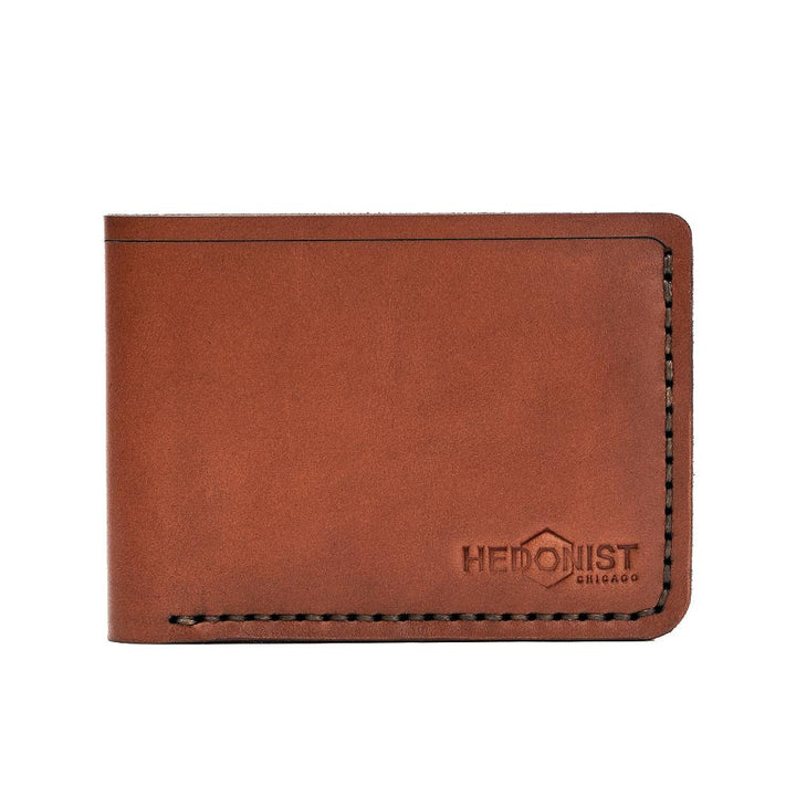 Handmade Men's Leather Wallet 4 Card Slots Whisky | Hedonist Chicago