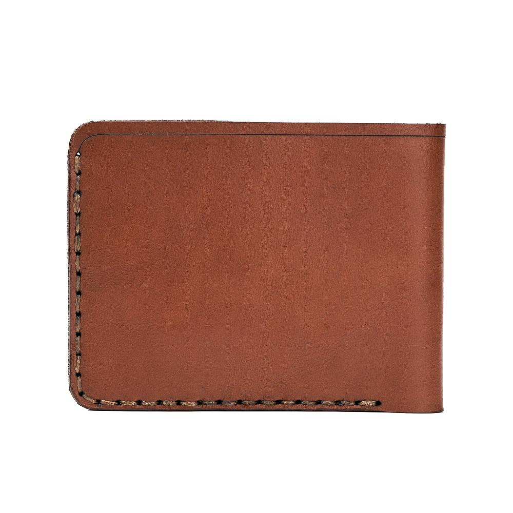 Handmade Men's Leather Wallet 6 Card Slots Whisky Back | Hedonist Chicago