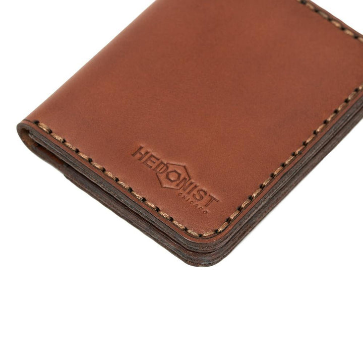 Handmade Men's Leather Wallet ID Slot & 4 Card Slots Whisky Nice | Hedonist Chicago