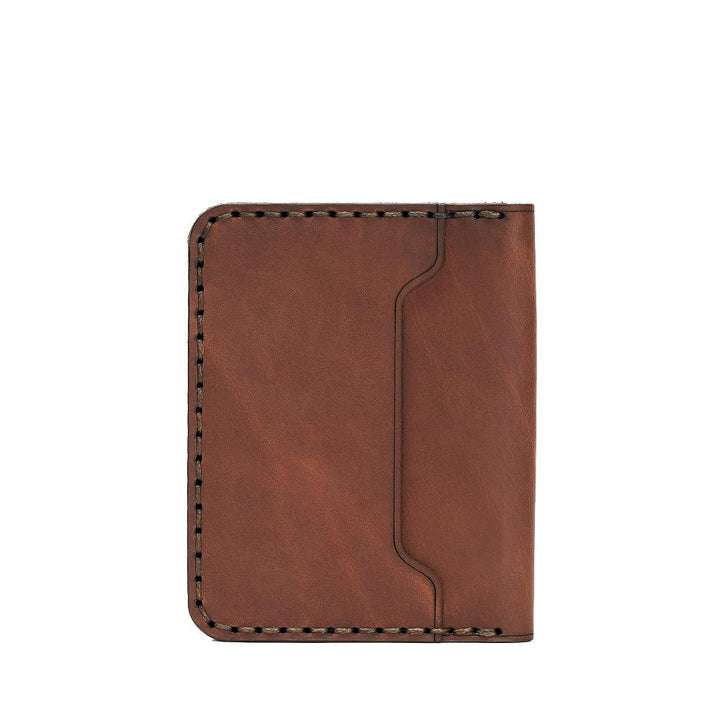 Handmade Men's Wallet ID Slot 4 Card Slots Whisky Pull-Up Back | Hedonist Chicago