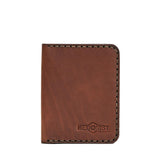 Handmade Men's Leather Wallet ID Slot 4 Card Slots Whisky Pull-Up