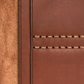 Hedonist Chicago light mahogany passport case in light mahogany, travel cover, full grain leather, flat lay view
