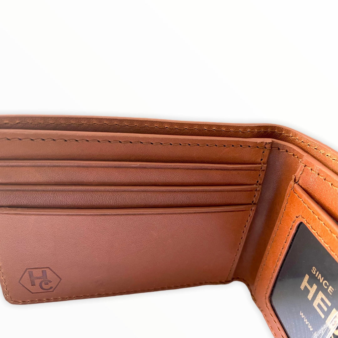 Men's Billfold Brown Leather Slim Wallet by Hedonist Chicago -  Timeless, sophisticated leather craftsmanship