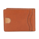 Men's Billfold Brown Leather Slim Wallet