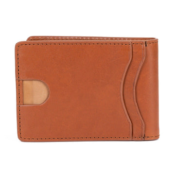 Men's Billfold Brown Ultra Slim Leather Wallet