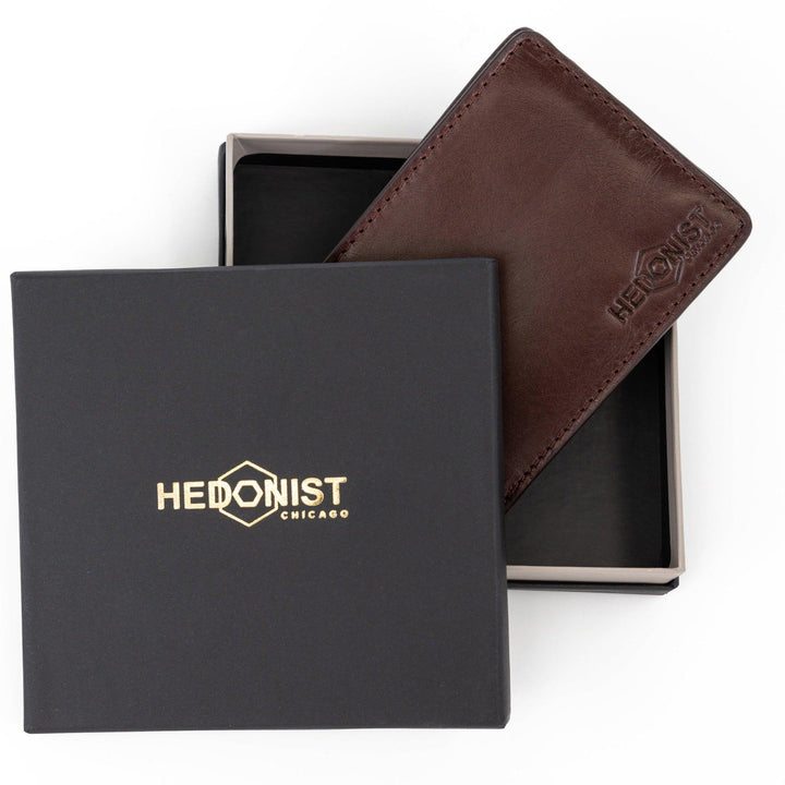 Compact Men’s Wallet in Dark Brown Leather - perfect gift
